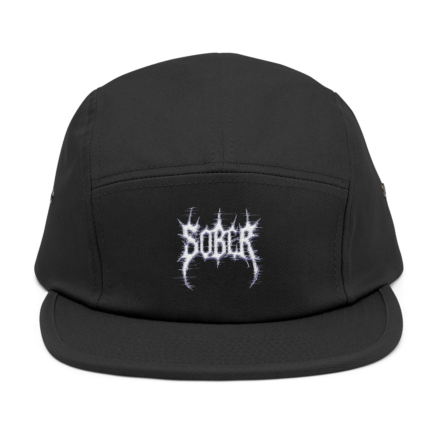 Sober Embroidered Panel Cap