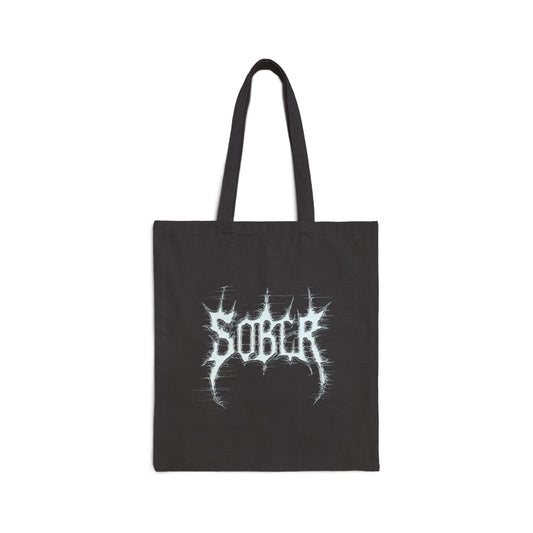 Sober Cotton Canvas Tote Bag